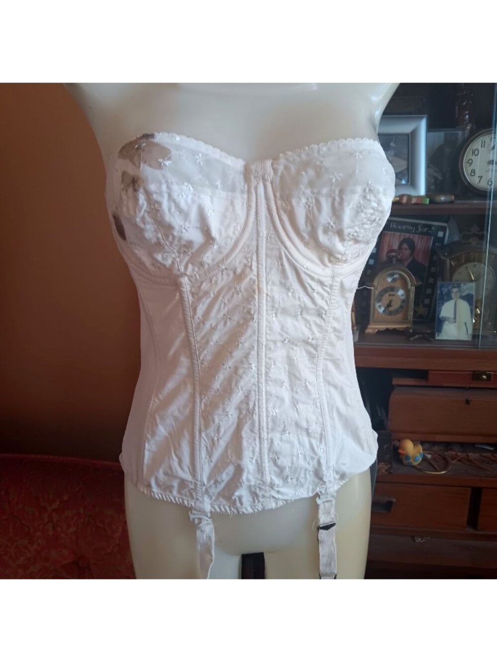 Charmode 1950's Garters Glam Fetish Goth TopVintage Corset Bustier 36 Women's